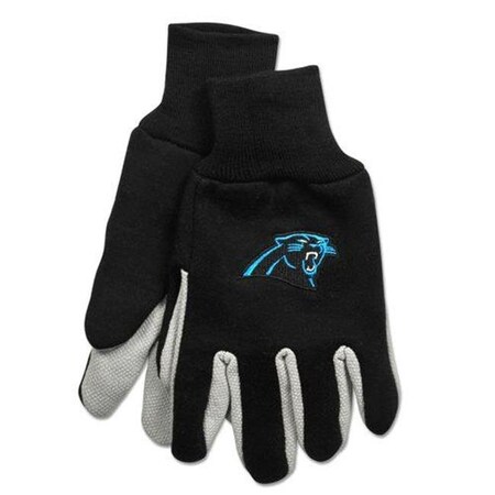Mcarthur Towels & Sports Carolina Panthers Two Tone Adult Size Gloves 9960690657